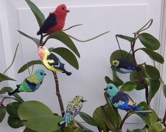 Tanagers: a knitting pattern book for in-house bird watching