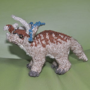 Triceratops knitting pattern image 1