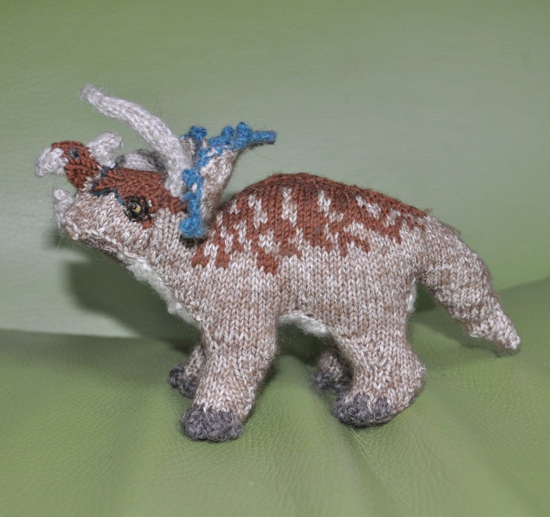 Triceratops knitting pattern image 1