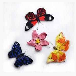 Una turba de mariposas (patrón de tejido)