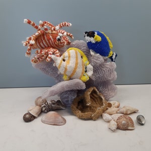 IndoPacific Reef Fish and bonus coral (knitting pattern)