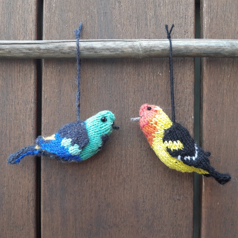 Tanagers: a knitting pattern book for in-house bird watching image 5