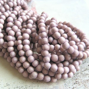 1 strand of wooden beads vintage rose 6 mm natural beads light Wood Beads wooden beads natural wood Mala Mala chain Boho Ethno Ibiza Festival