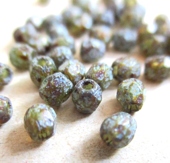 100 Perles Facettées Preciosa – 3 Mm, Turquoise AB – Pour Création Bijoux, DIY