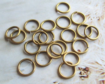 20 anneaux de reliure couleur bronze 8 mm anneaux ouverts de qualité design stables pour bijoux de mendicité pour fermoirs de bijoux