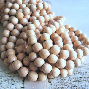 1 filo di perline di legno palissandro legno naturale 8 mm perline naturali etnico boho mala mala collana gioielli etnici collana di legno grana palissandro legno naturale