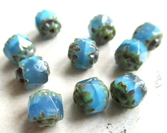 20 Perles Facettes De Bohème Montana 8 Mm - Preciosa - Neuf - Pour Création De Bijoux
