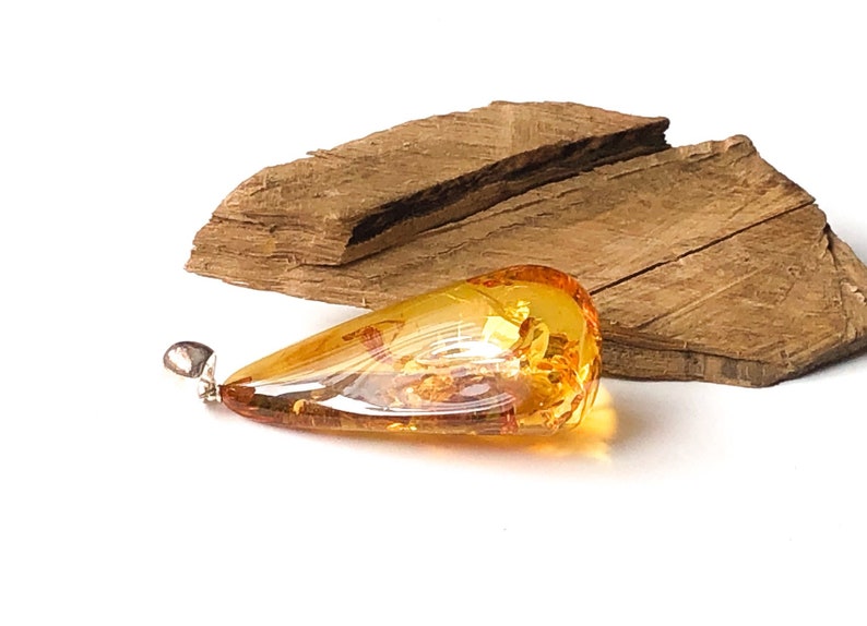 Large Natural Baltic Amber Pendant
