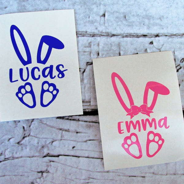 Custom Easter Basket Name Decal - Easter Personalized Name Decal - Easter Bunny Name Decal - Custom Easter Name Decal - Easter Bucket Decal