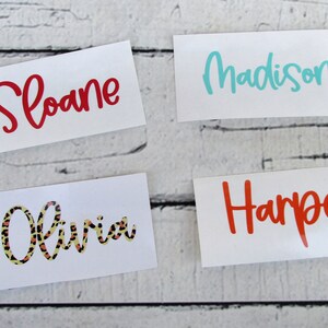 Name Decal - Vinyl Name decal - Personalized Name Decal - Name Sticker - Tumbler Name Sticker - Yeti Name decal - Car Decal - Laptop decal