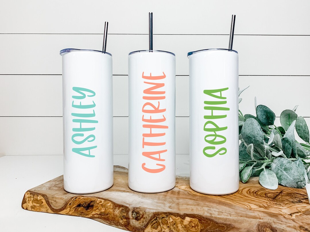 Personalized Vinyl Decal for Tumbler - Custom Name Decal for Cup - Name ...