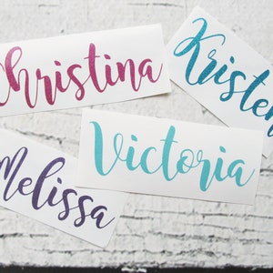 Vinyl Name Decal - Planner Sticker - Locker Decal - Car Decal - Laptop Decal - Tumbler Decal - Water Bottle Decal - Personalized Sticker
