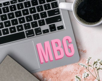 Double Layer Monogram Decal | 3D Shadow Layered Stickers | Personalized Gift Idea | Shadow Block Decals | Custom Initials | Tumbler Decal