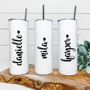 Vinyl Name Decal - Cursive Name Sticker - Handwritten Name Decal for Skinny Tumber - Personalized Vinyl Decal - Custom Vinyl Name Sticker