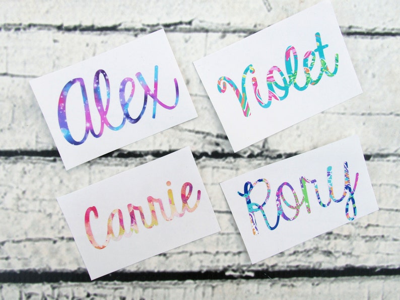 Vinyl Name Decal Laptop Decal Name Sticker Car Decal Etsy