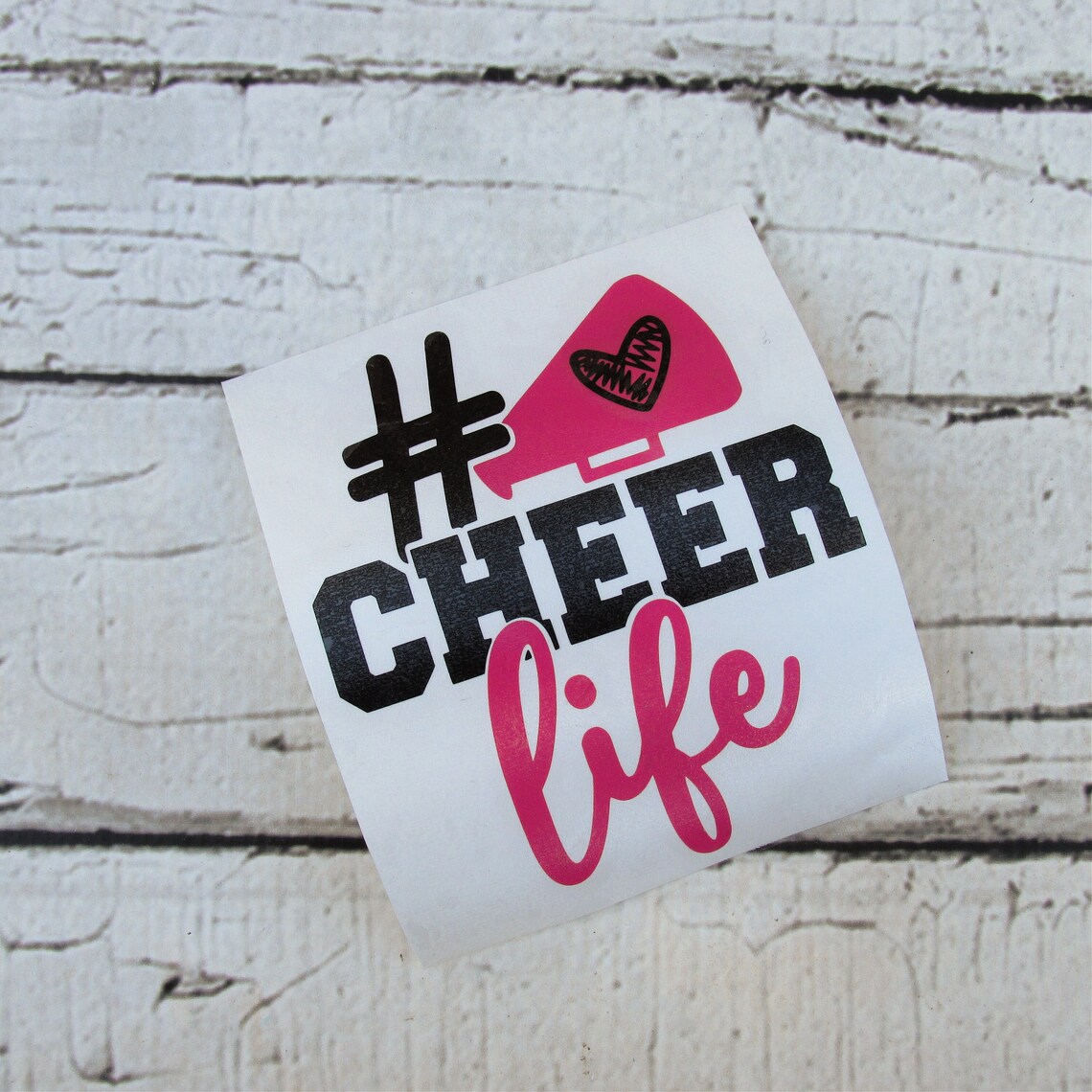 Cheer Decal for Car Window - Cheerleading Vinyl Decal - #cheerlife ...