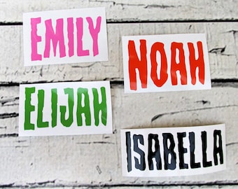 Halloween Custom Name Decal - Halloween Spooky Name Sticker - Personalized Halloween Name Decal - Halloween Name Decal - Custom Name Sticker
