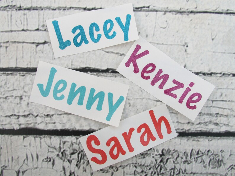 Vinyl Name Decal Kids Name Labels Name Stickers for School Etsy