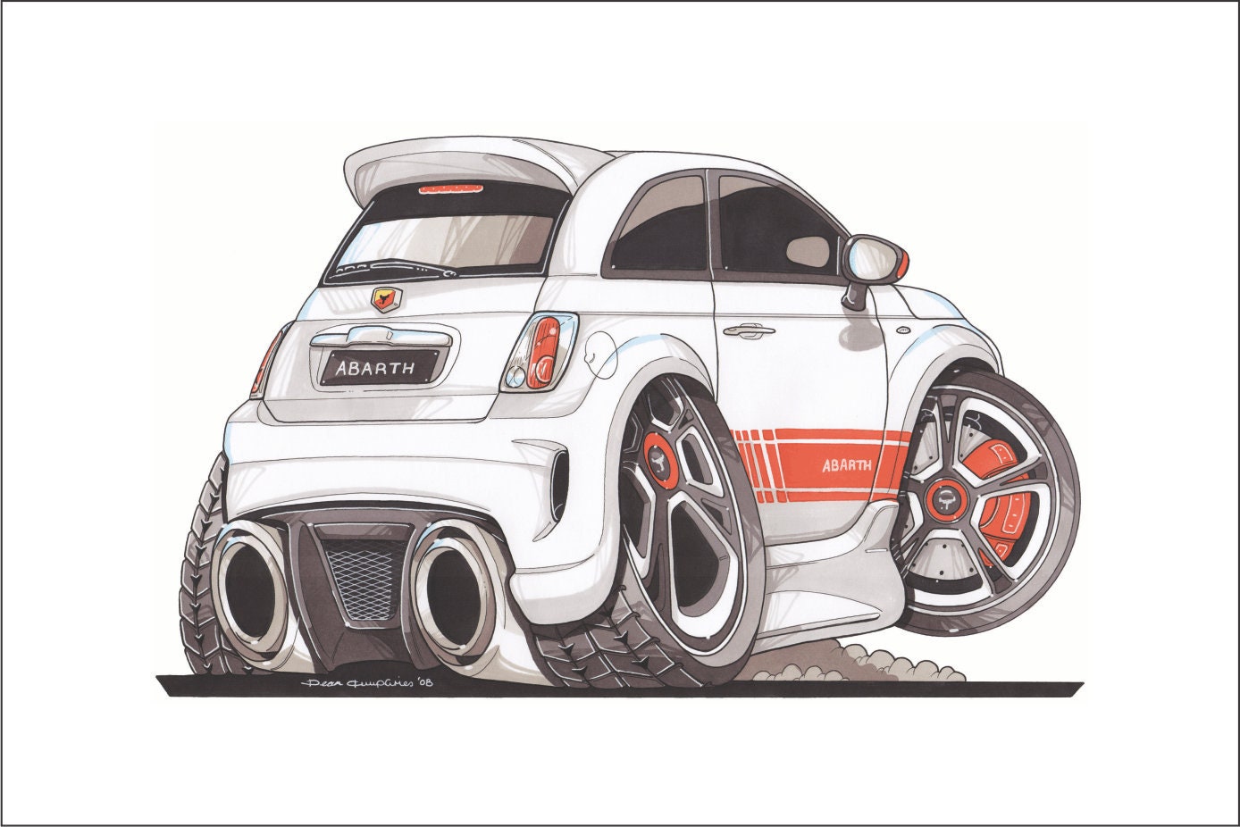 Cartoon car эскиз