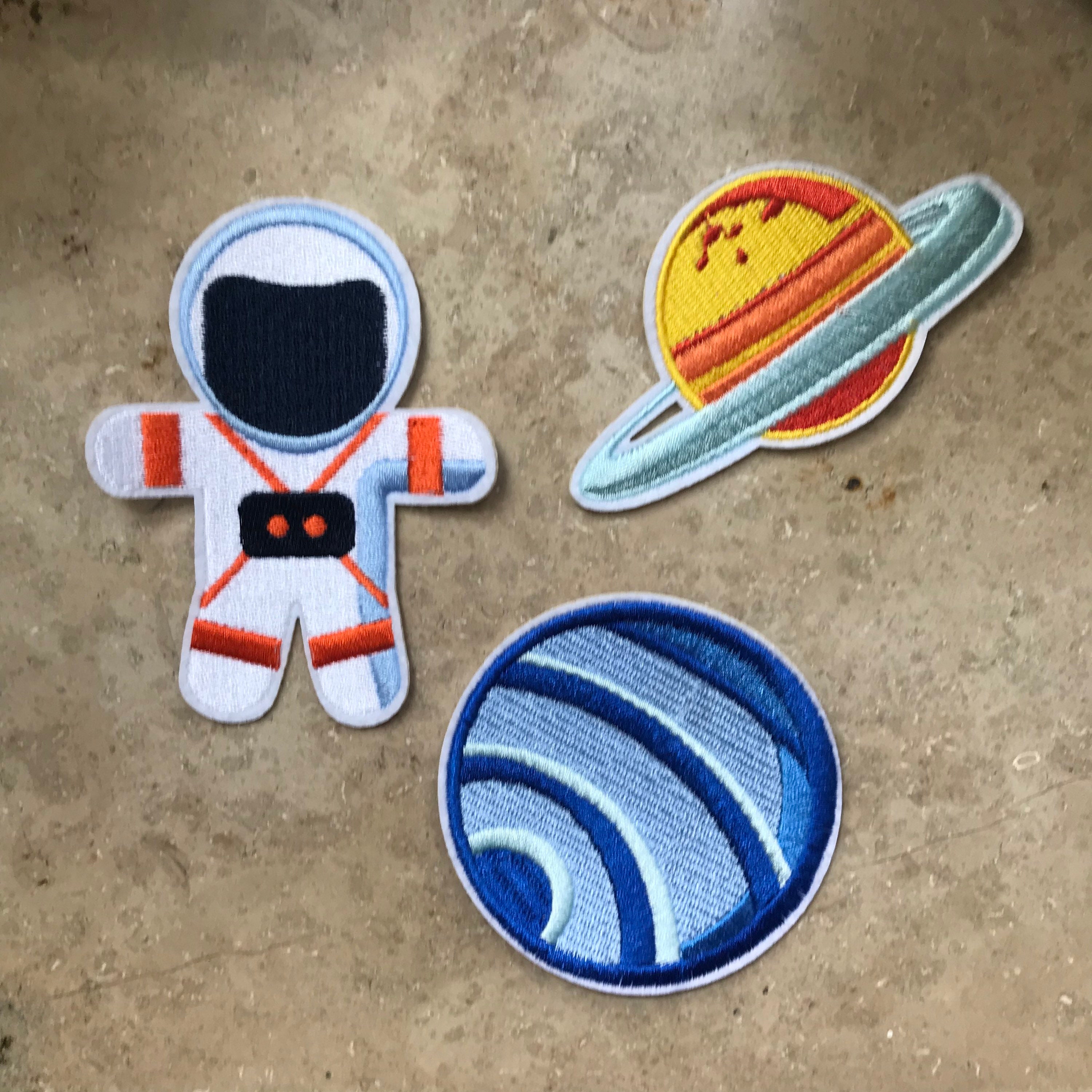 Iron on Patch Space Planets Astronauts Comets - Etsy UK