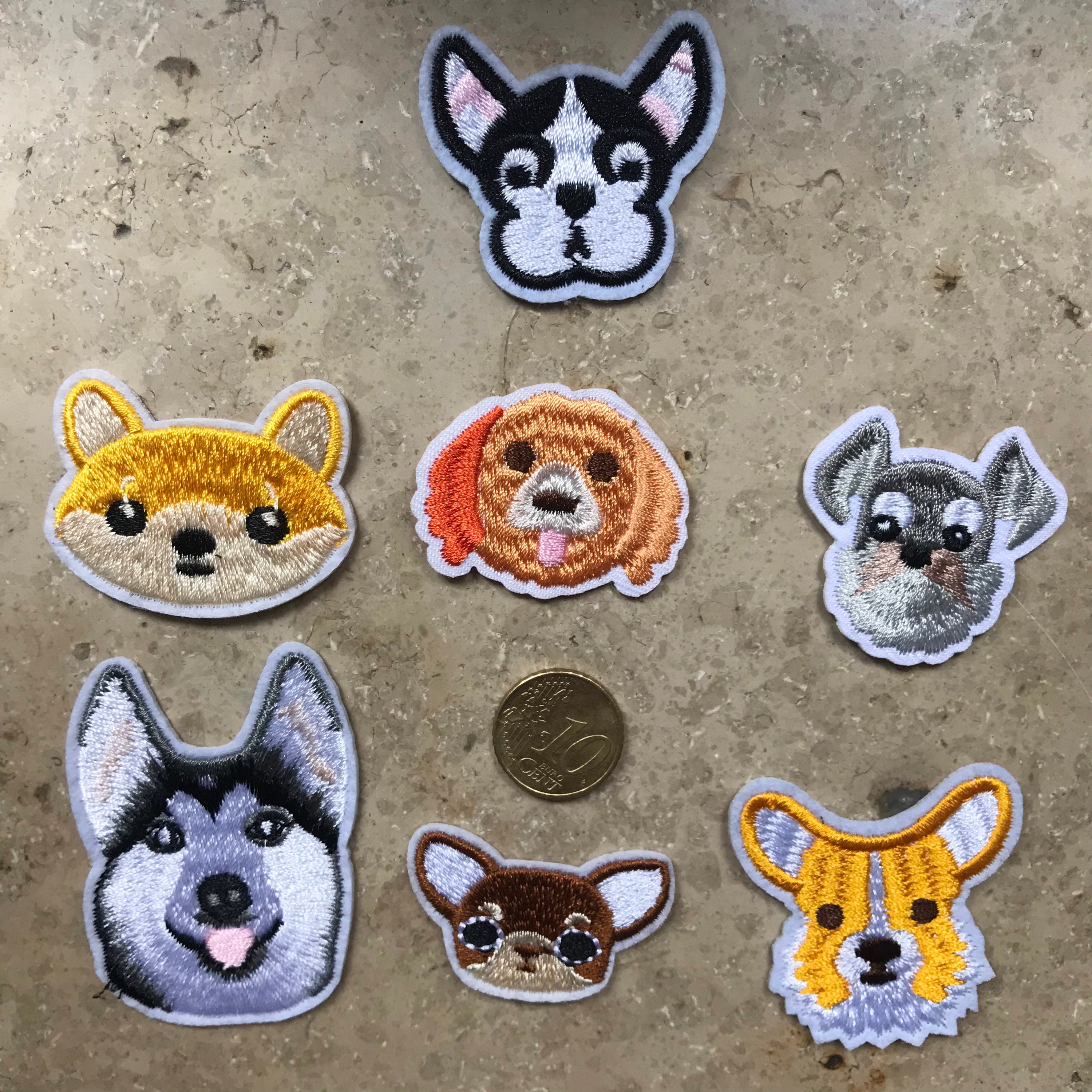  Doge Emoji Face Patch Dog Meme Iron On Embroidered