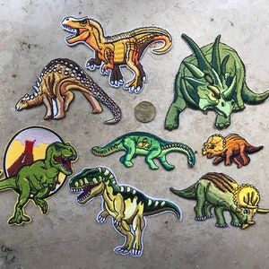 Patch zum Aufbügeln verschiedene Dinosaurier T-Rex
