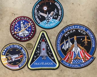 Iron on patches space motives