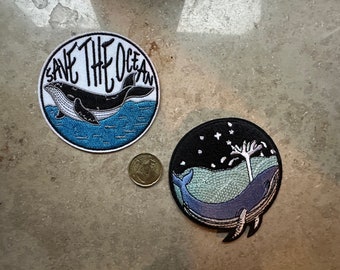 Iron on patch Save The Ocean