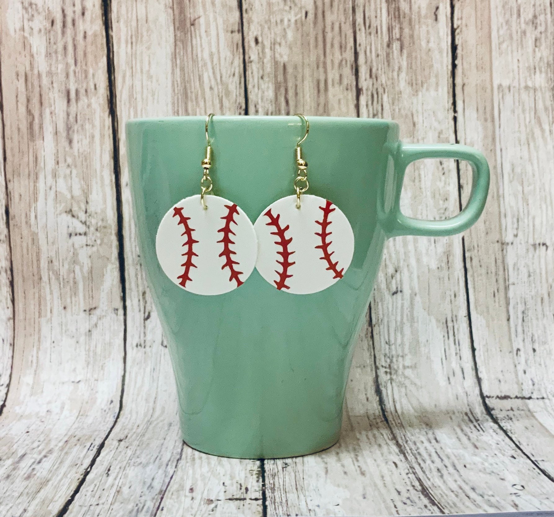 Baseball Earrings, Baseball Fan, Baseball Mom, Sports Earrings, T-Bal…