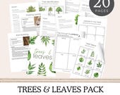 Trees & Leaves Nature Study Unit,  Unit Study, Homeschool Curriculum, Homeschool Printable, Instant Download, Charlotte Mason, Nature Study