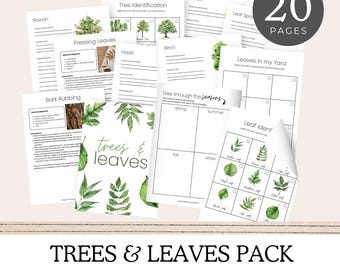 Trees & Leaves Nature Study Unit,  Unit Study, Homeschool Curriculum, Homeschool Printable, Instant Download, Charlotte Mason, Nature Study