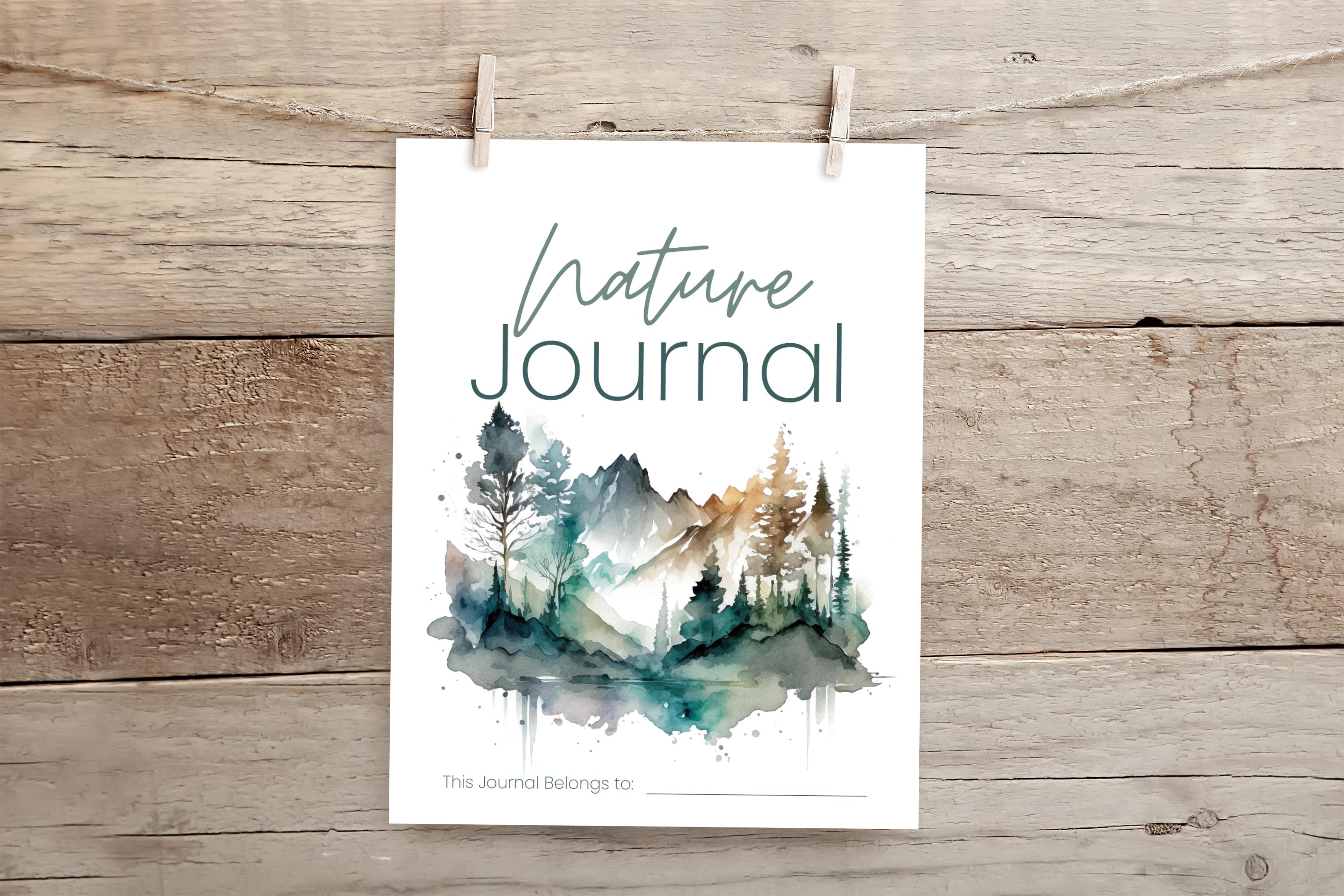 Nature Journal Cover - Mountains, Nature Study, Charlotte Mason Nature Journal Cover - Mountains, Nature Study, Charlotte Mason
