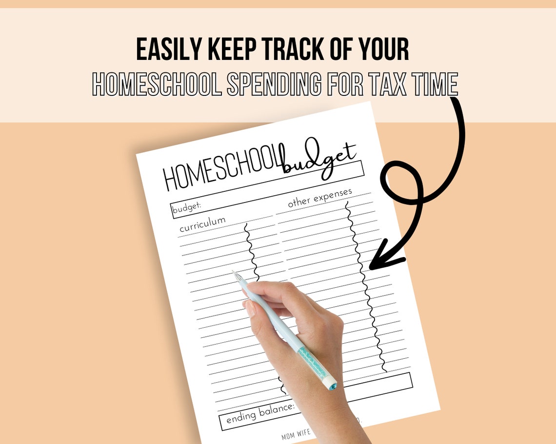 Homeschool Budget Planner Homeschool Planner Printables Printable PDF ...
