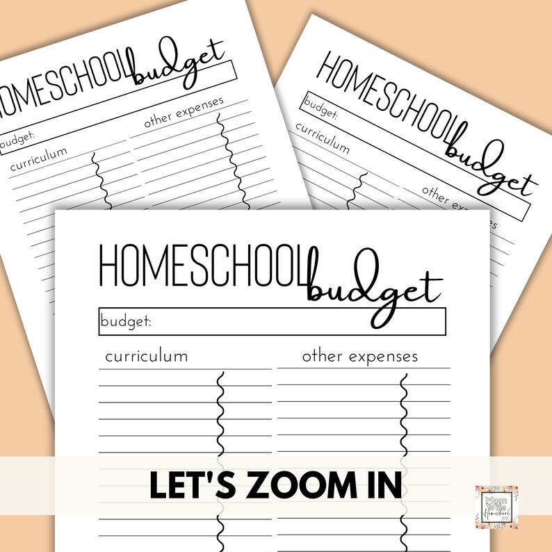 Homeschool Budget Planner Homeschool Planner Printables Printable PDF ...