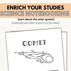 Solar System Notebooking Worksheets | Printable Science Notebook Pages ...