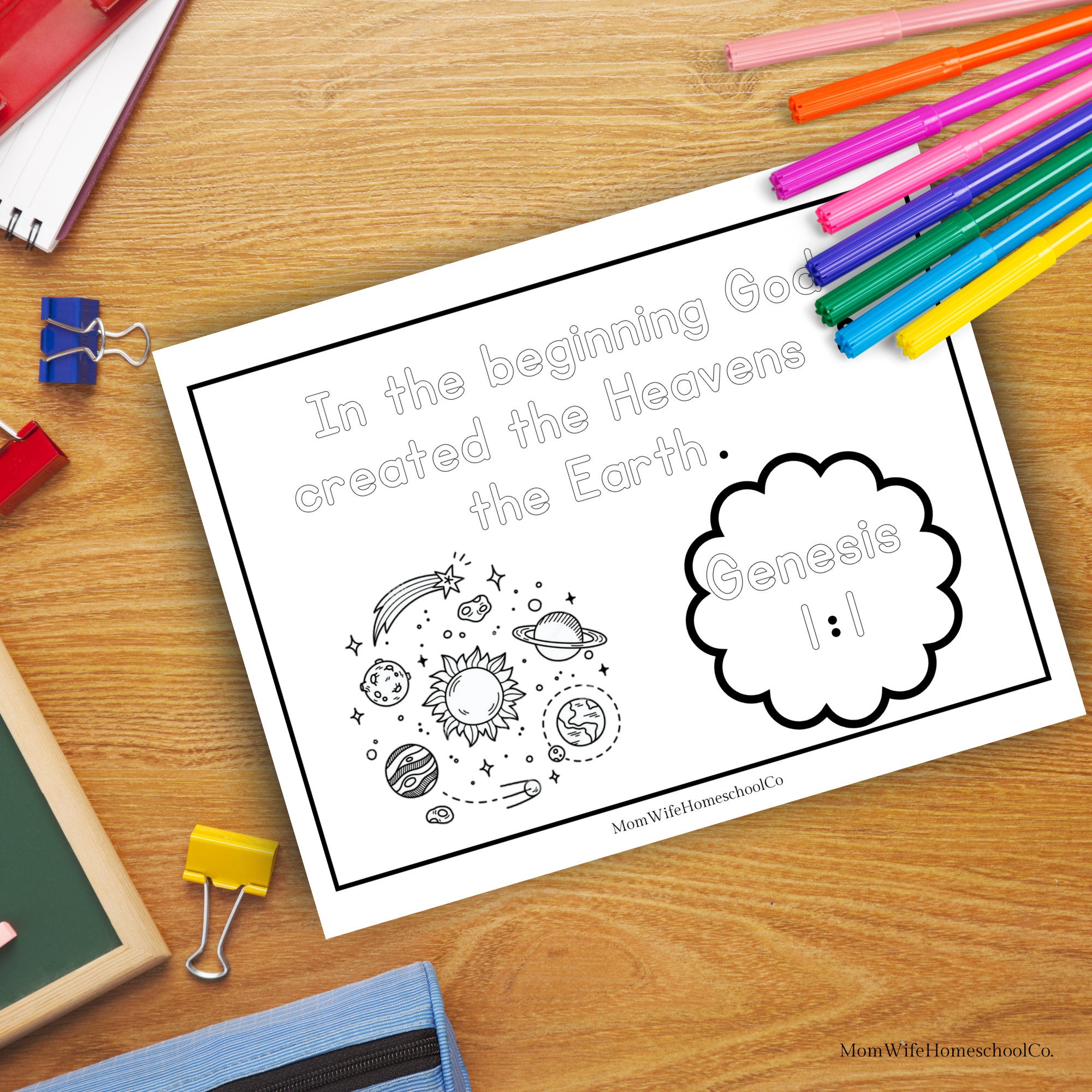 Days of Creation Coloring Pages, Creation Days Coloring Sheets