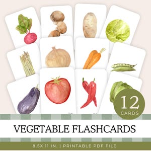 Garden Vegetable Flashcards, Nature Study Flash Cards, Nature Printables, Homeschool, Charlotte Mason Homeschooling, Gardening, Montessori