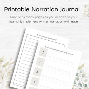 Pu&ograve; includere: Diario stampabile con pagine a righe per scrivere una narrazione e una sezione per scrivere 5 domande su una storia. Il testo "Qual &egrave; stata la tua parte preferita?" &egrave; in cima alla pagina.
