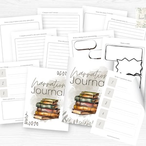 Charlotte Mason Narration Journal, Homeschool Narration Notebook, Narration Prompts, Workbook, Homeschool Printables, Written Narration, PDF