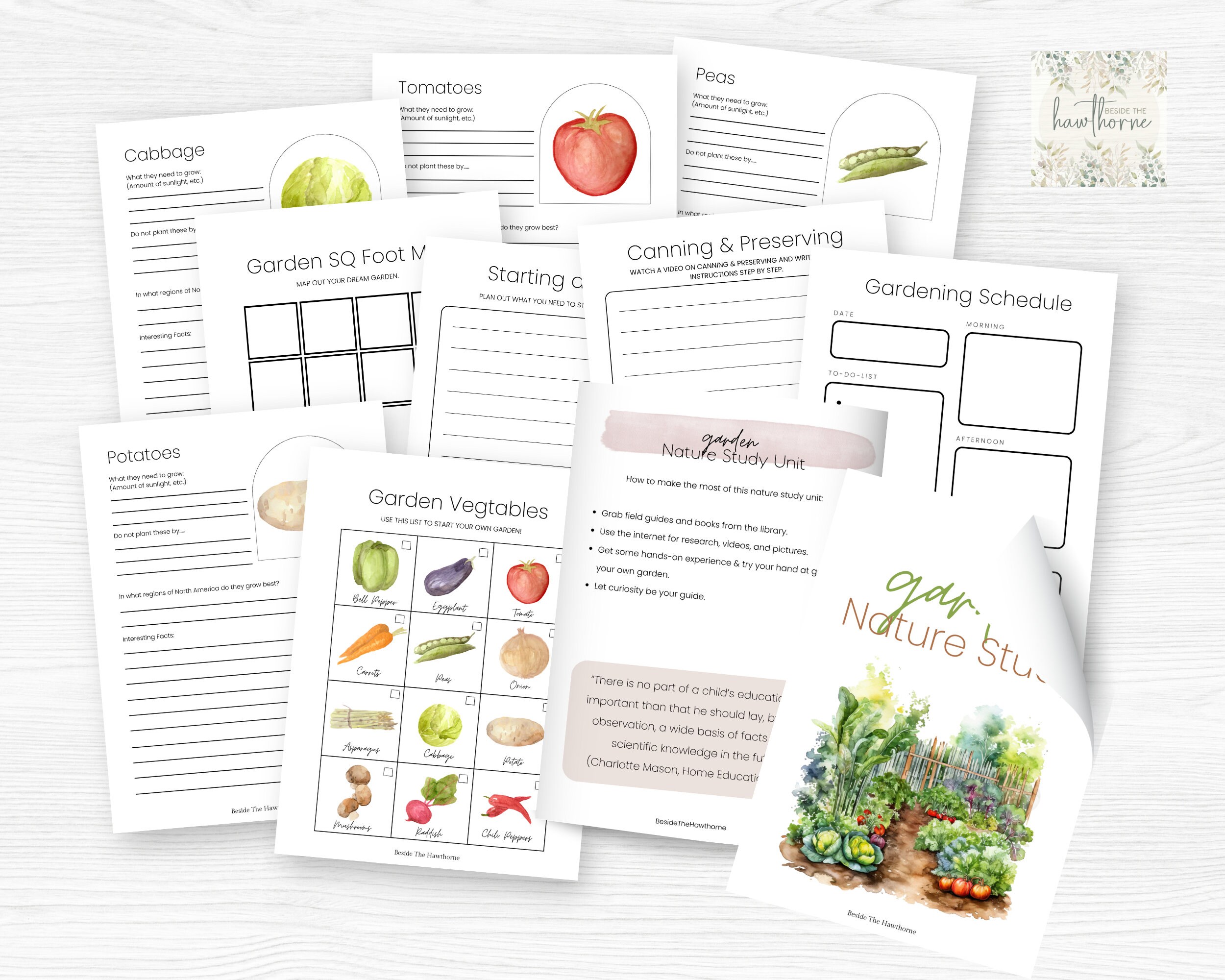 Garden Nature Study Unit, Unit Study, Homeschool Curriculum, Homeschool ...