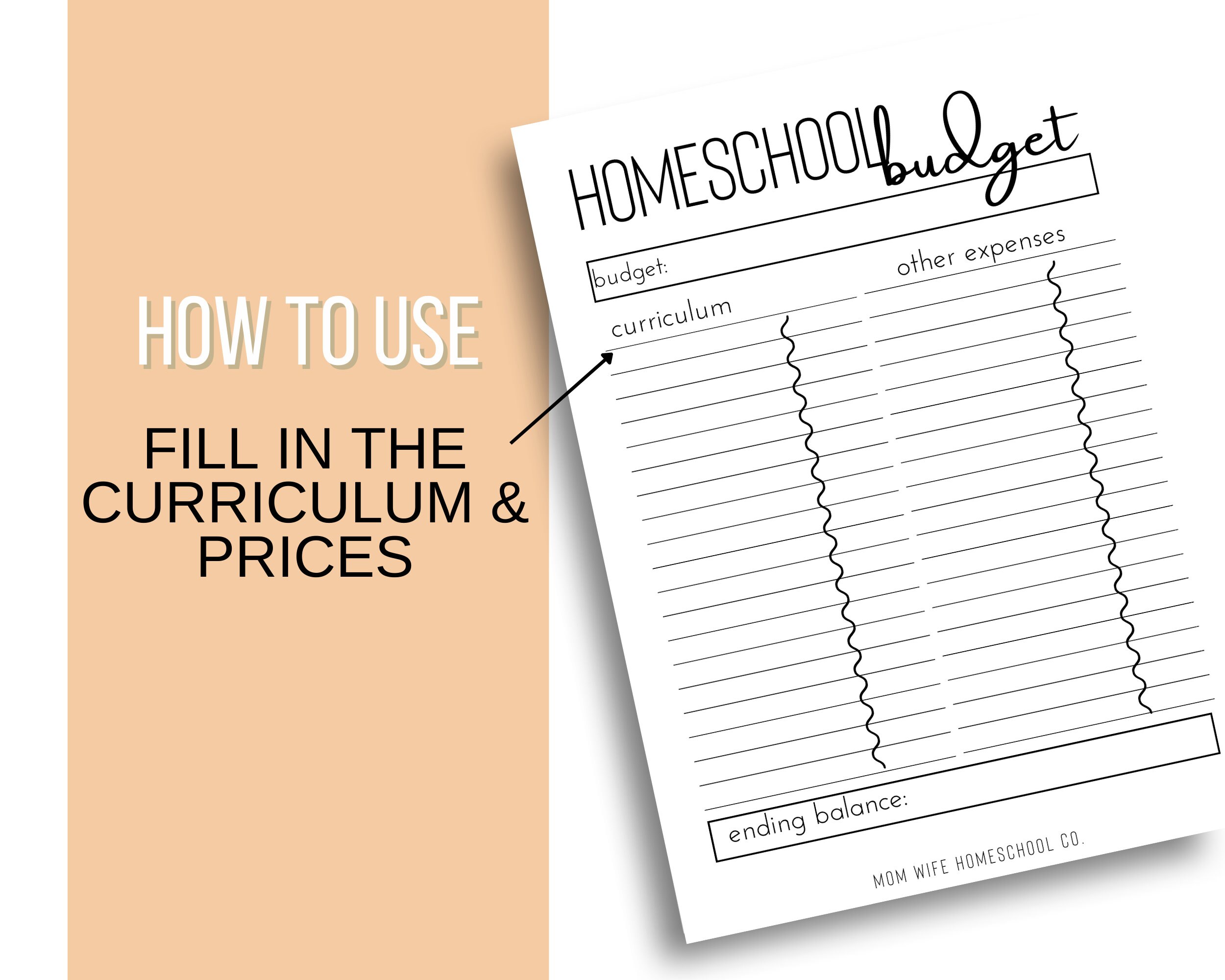 Homeschool Budget Planner Homeschool Planner Printables Printable PDF ...