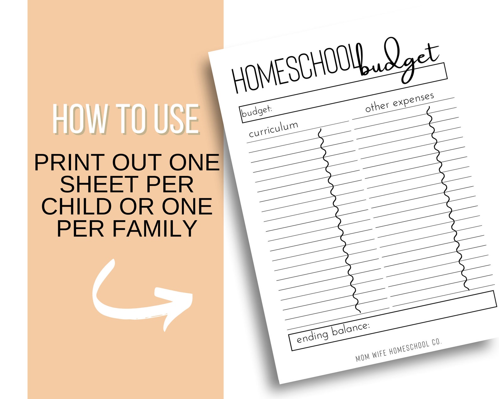 Homeschool Budget Planner Homeschool Planner Printables Printable PDF ...