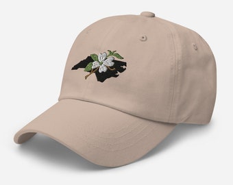 NC Dogwood Embroidered Dad Hat