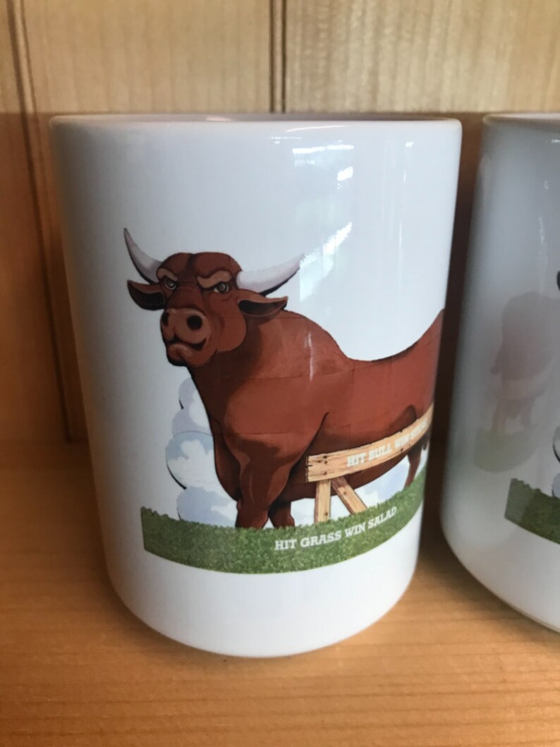 Hit Bull Win Steak Mug - Etsy