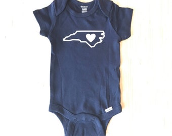 NC Heart Onesie