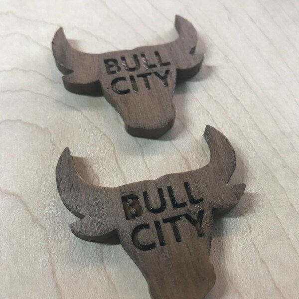 Bull City Bull Head Magnet