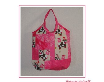 Bag for strolling...kindergarten...bag...gym bag...school...sports bag...birthday...gift...shopping bag...patchwork