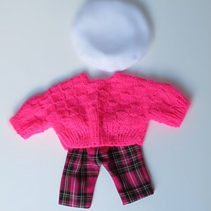 Dolls Winter Set... Knit Sweater and Pants for Baby Dolls... Play... Doll clothes... Children... Toys... Gifts...
