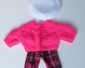 Dolls Winter Set... Knit Sweater and Pants for Baby Dolls... Play... Doll clothes... Children... Toys... Gifts...