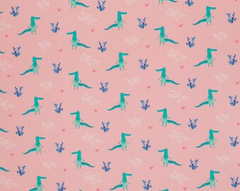 Everglades Navy Snakes Swamp Kids Cotton Fabric Width Approx 112cm